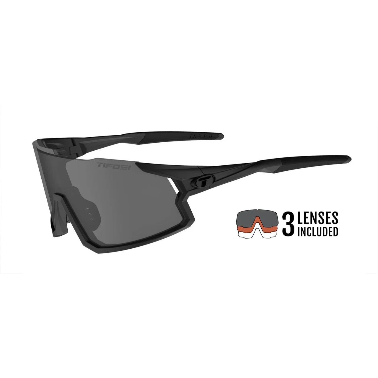 Tifosi Optics Stash Sunglasses With 3 Interchangeable Lenses