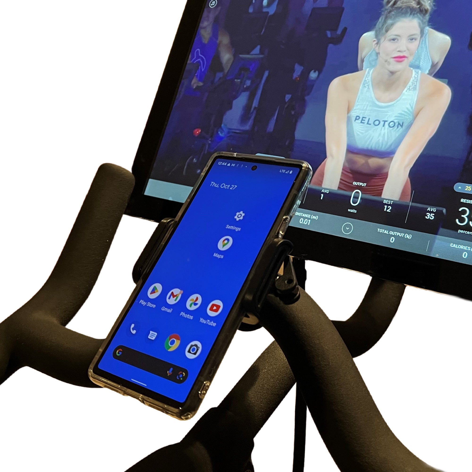 BiKase Handy Phone Clamp For Bicycles and Disc Golf Carts