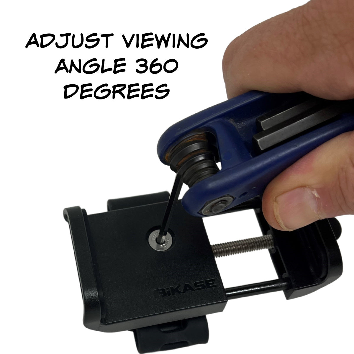 BiKase Handy Phone Clamp For Bicycles and Disc Golf Carts