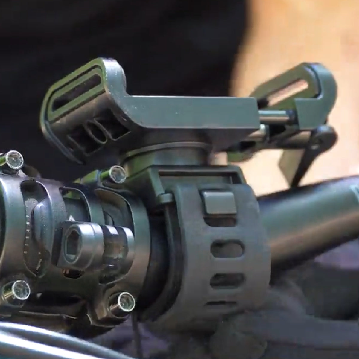 BiKase Handy Phone Clamp For Bicycles and Disc Golf Carts