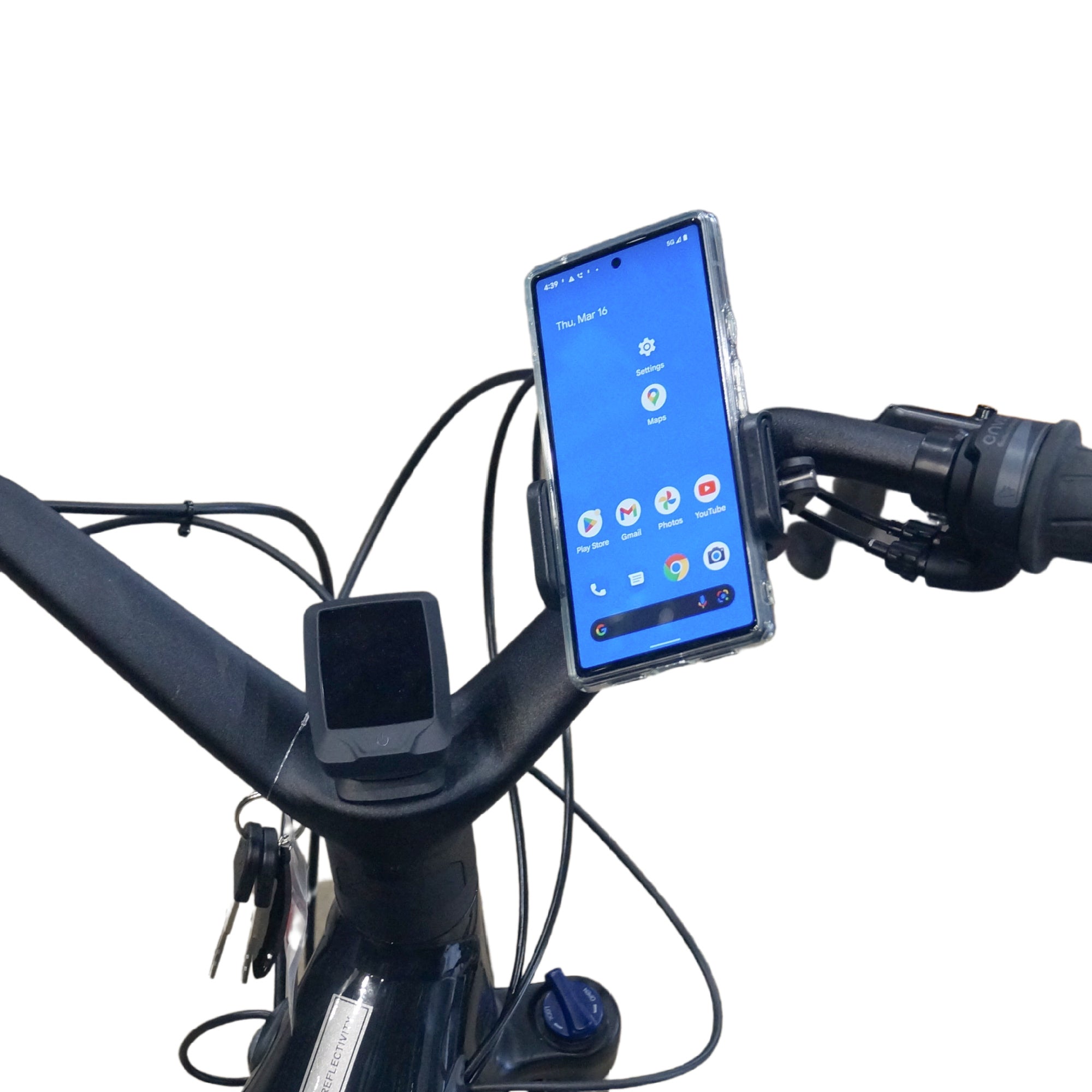 BiKase Handy Phone Clamp For Bicycles and Disc Golf Carts