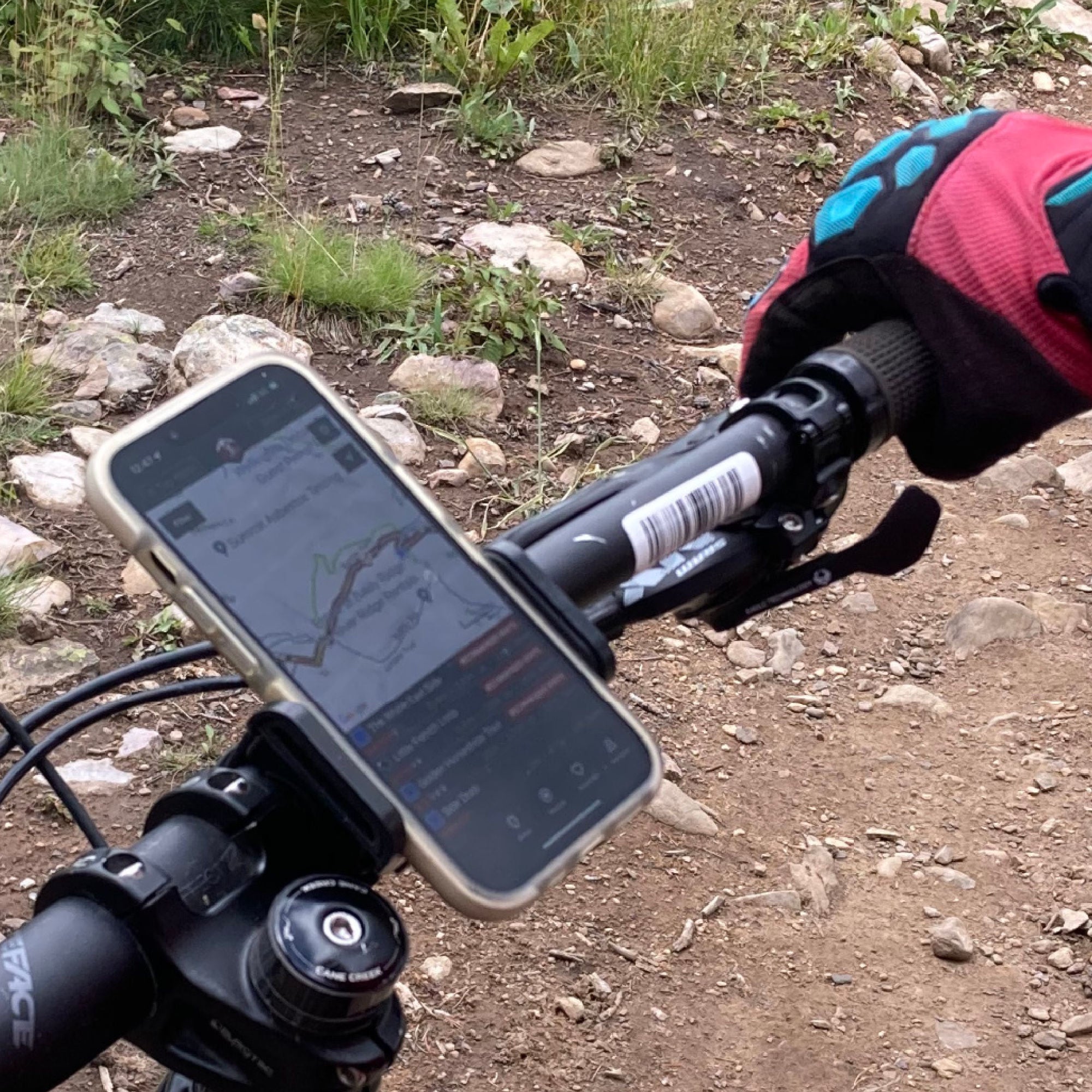 BiKase Handy Phone Clamp For Bicycles and Disc Golf Carts