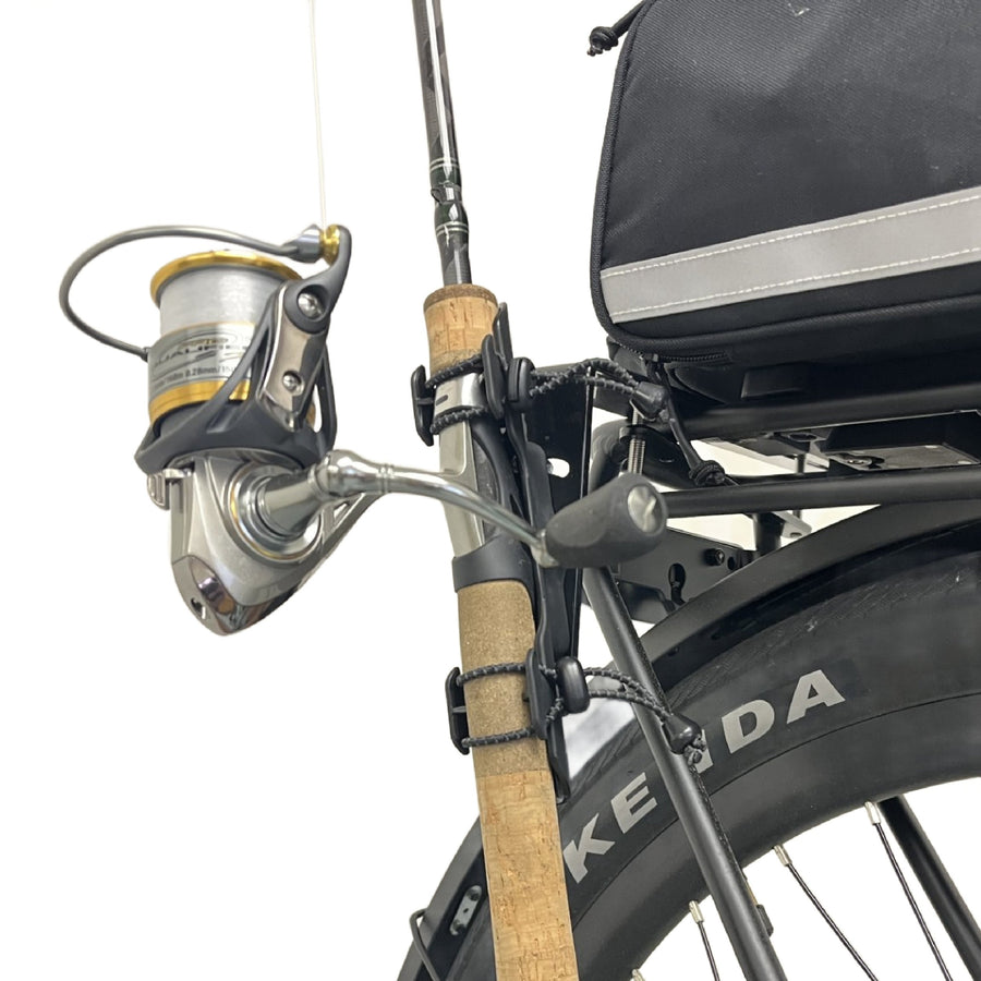 BiKase Fishing Rod Holder For Bicycle Rack includes Mounting Bracket