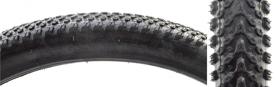 Sunlite Small Block MTB Mountain Bike Tire 27.5 x 2.1 Wire Bead