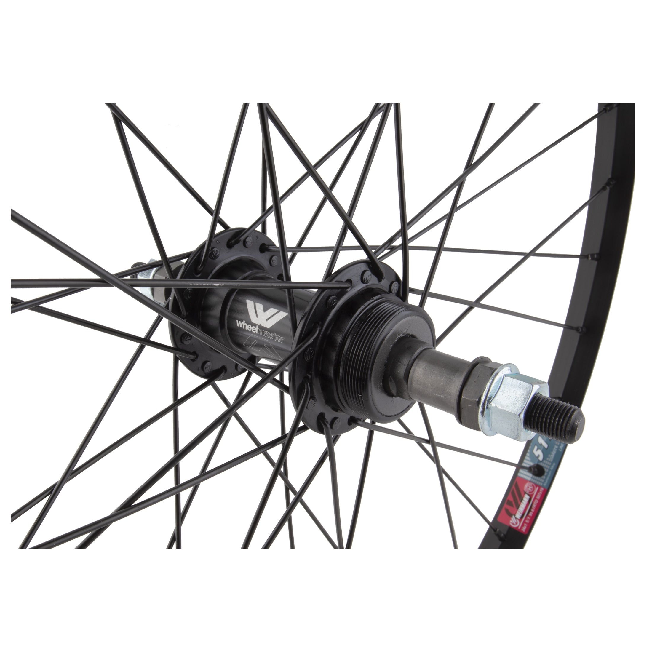 Wheelmaster 24 inch 5/6/7 Speed Single Wall Alloy Rear Bolt On Bicycle Wheel