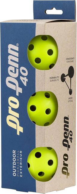Penn Pro 40 Outdoor Picklebaals 3 Pack