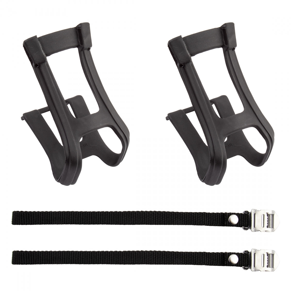 Sunlite ATB Bicycle Pedal Toe Basket Clips and Straps Set