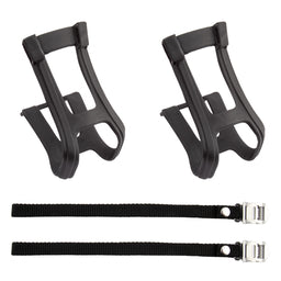 Sunlite ATB Bicycle Pedal Toe Basket Clips and Straps Set