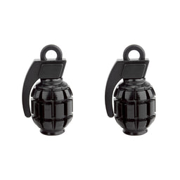 BlackOps Grenade Bicycle Schrader Valve Stem Caps
