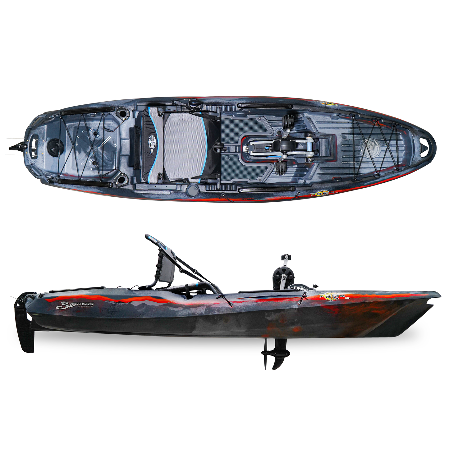 3 Waters Big Fish 105 PDL Pedal Drive Fishing Kayak