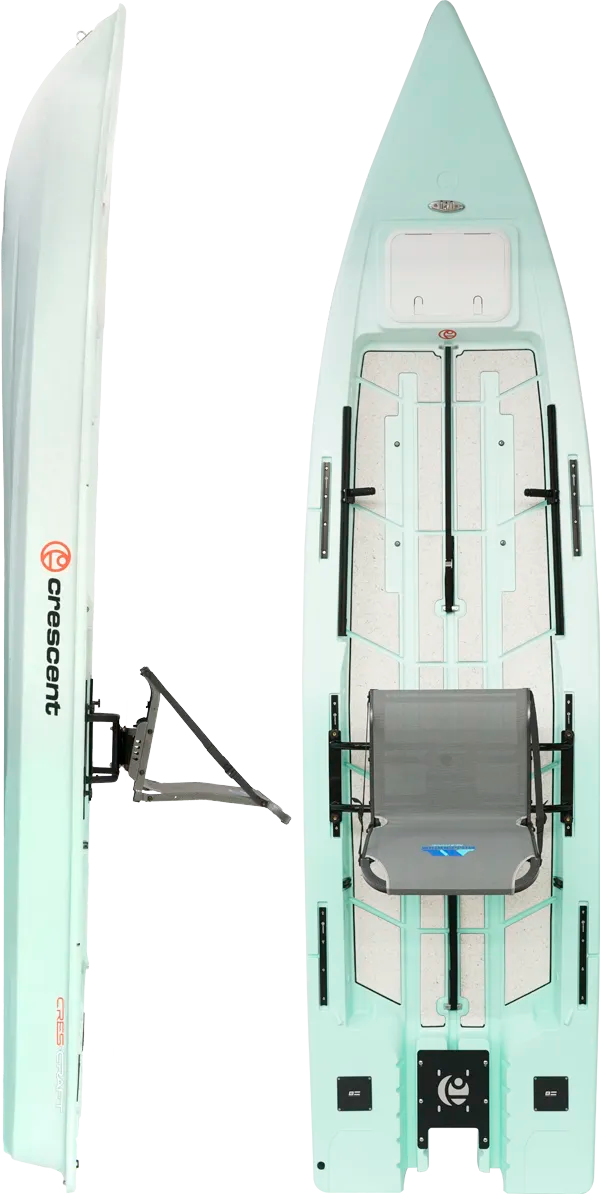 Crescent Cres-Craft High Performance Motor Capable Fishing Kayak