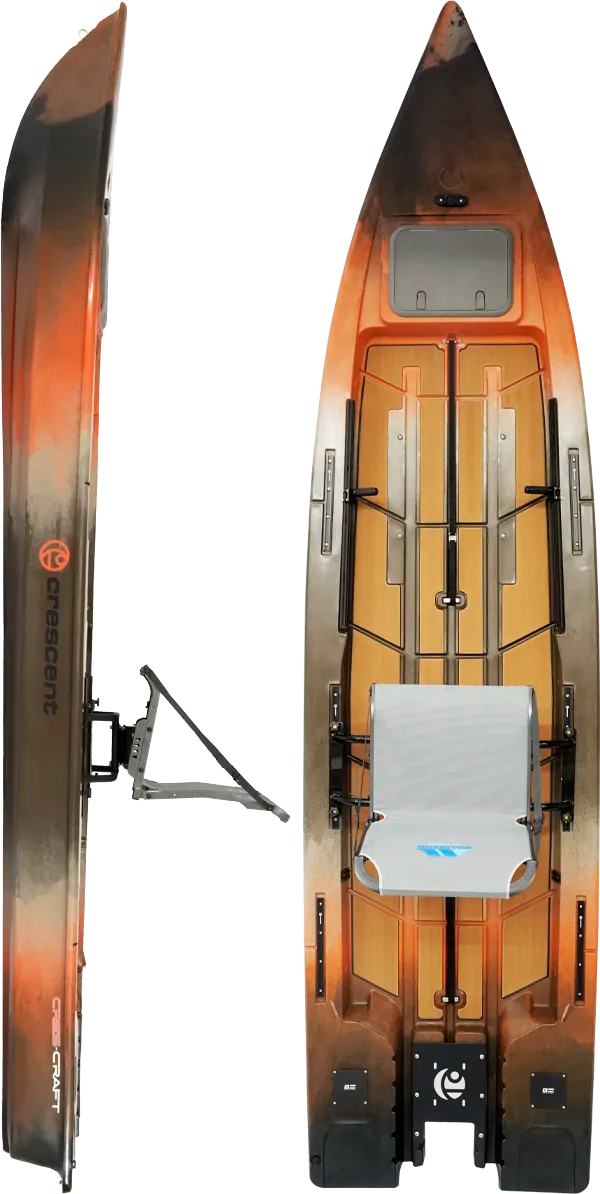 Crescent Cres-Craft High Performance Motor Capable Fishing Kayak