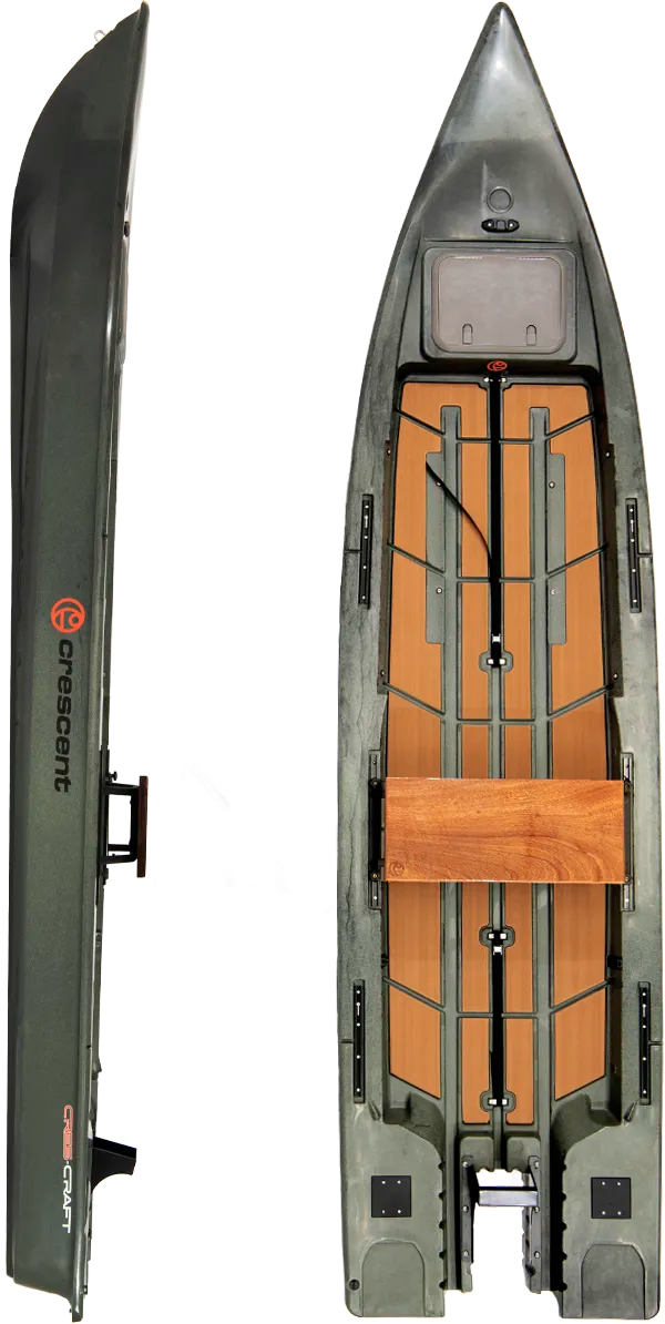 Crescent Cres-Craft High Performance Motor Capable Fishing Kayak