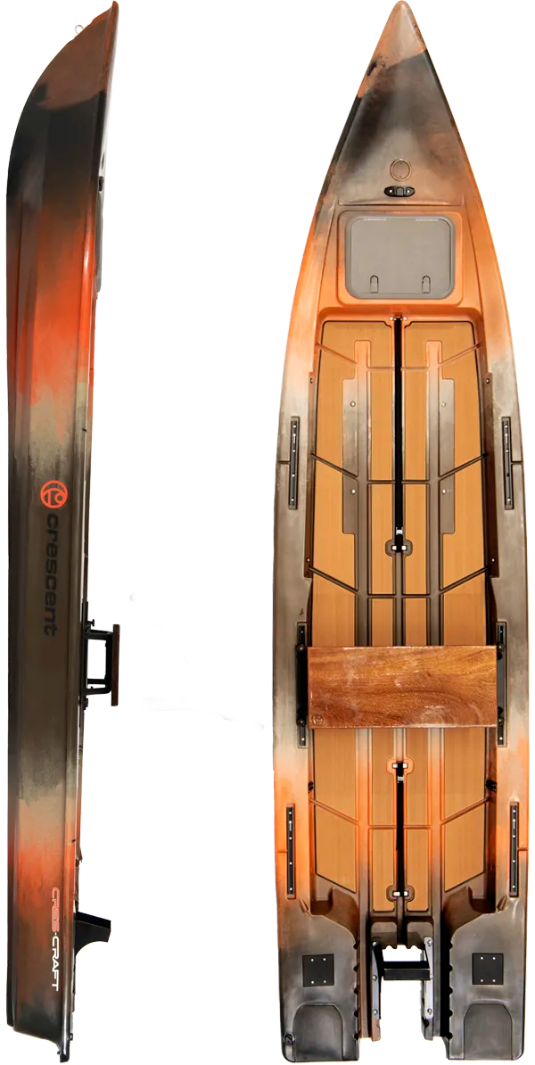 Crescent Cres-Craft High Performance Motor Capable Fishing Kayak