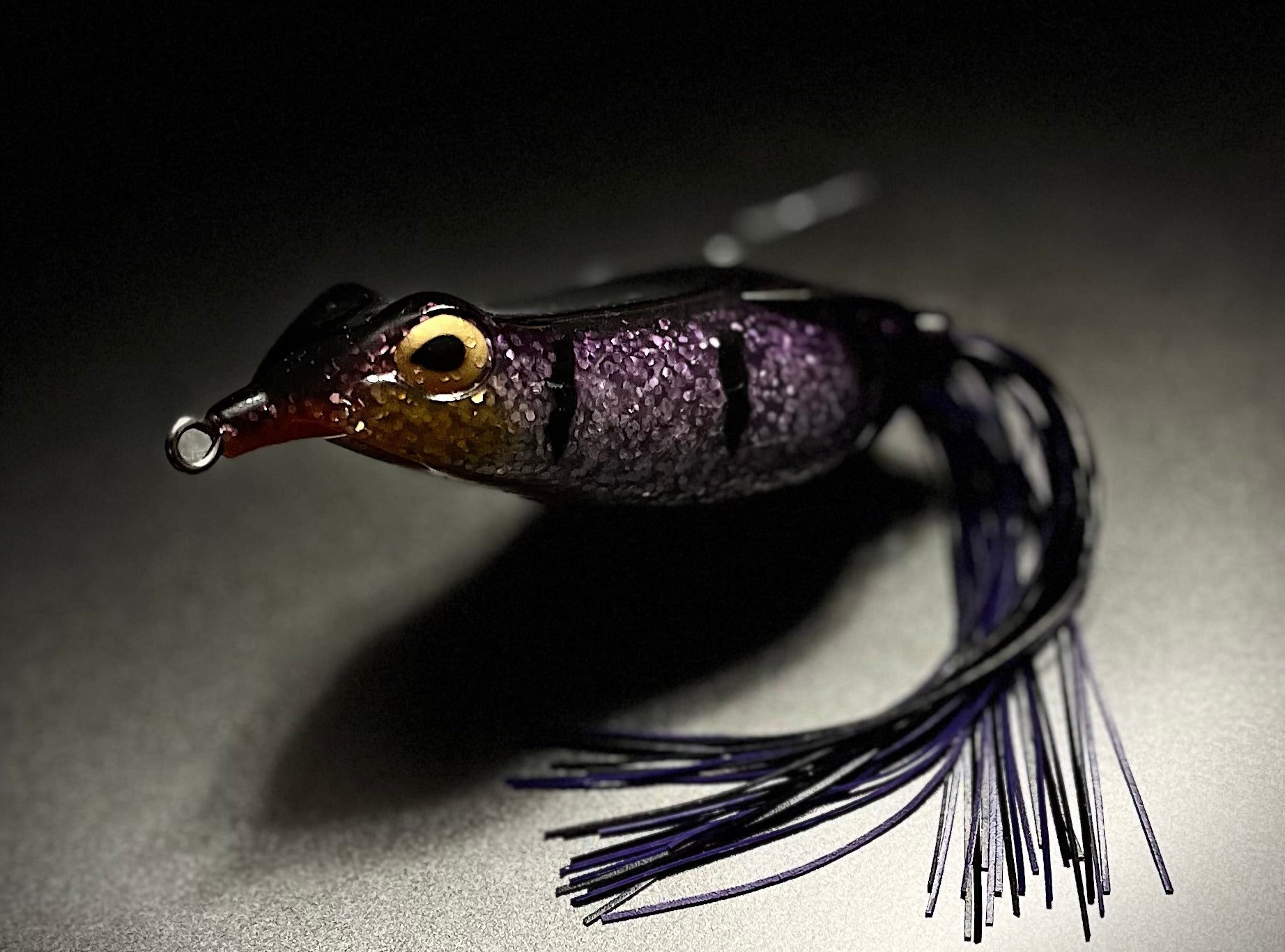 Copper Red Baits Wave Frog Top Water Lure 2.5 Inch 9/16oz