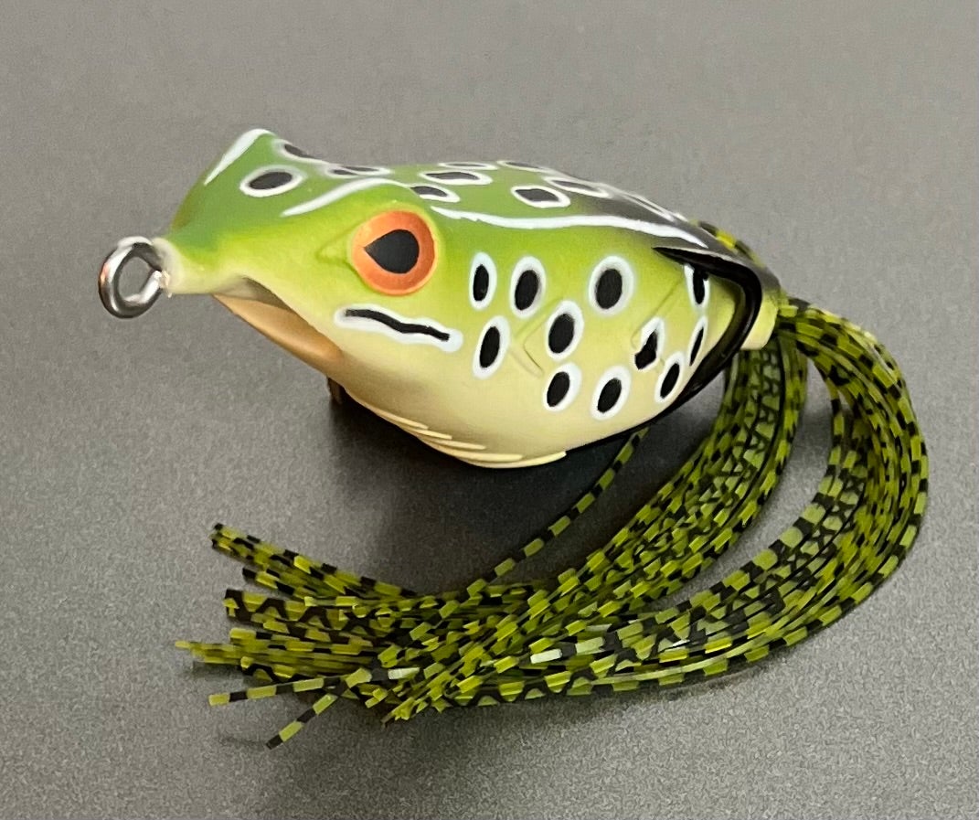 Copper Red Baits Wave Frog Top Water Lure 2.5 Inch 9/16oz