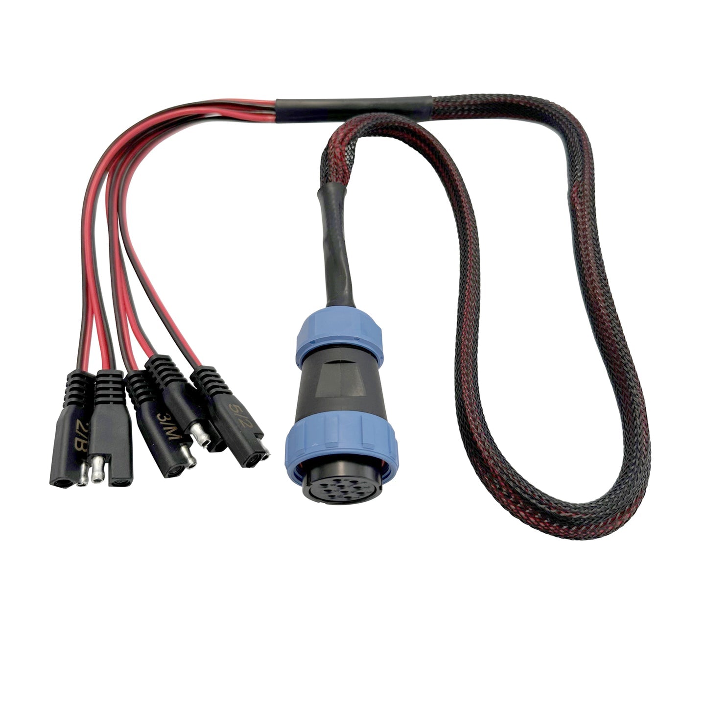 Yak Power 5 Circuit Heavy Duty, Waterproof, Quick Disconnect Kit - Panel Mount and Harness