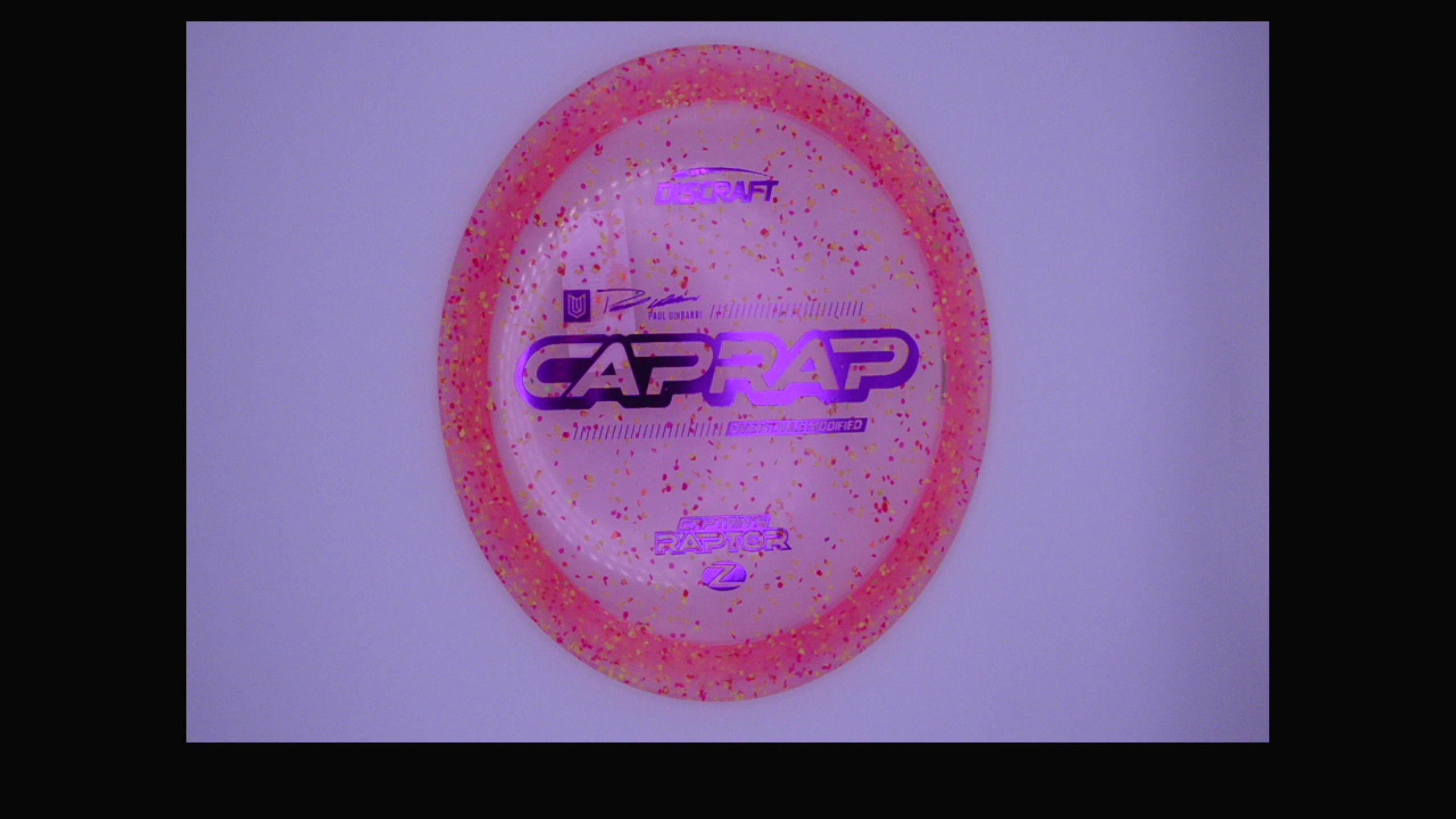 Discraft 2026 Paul Ulibarri Z Confetti Captain's Raptor
