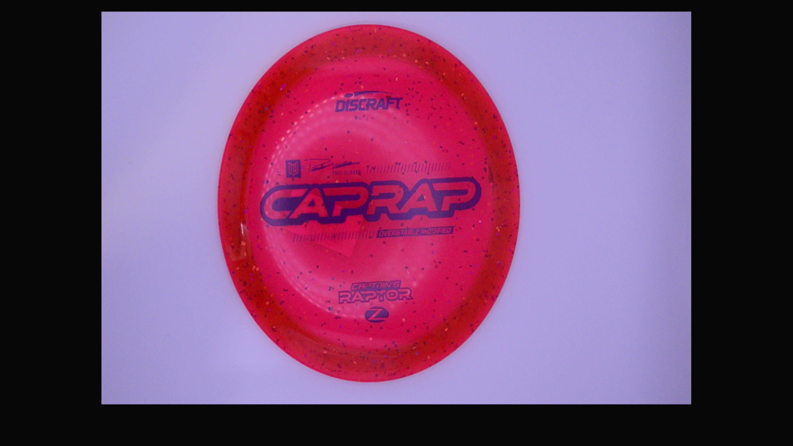 Discraft 2026 Paul Ulibarri Z Confetti Captain's Raptor