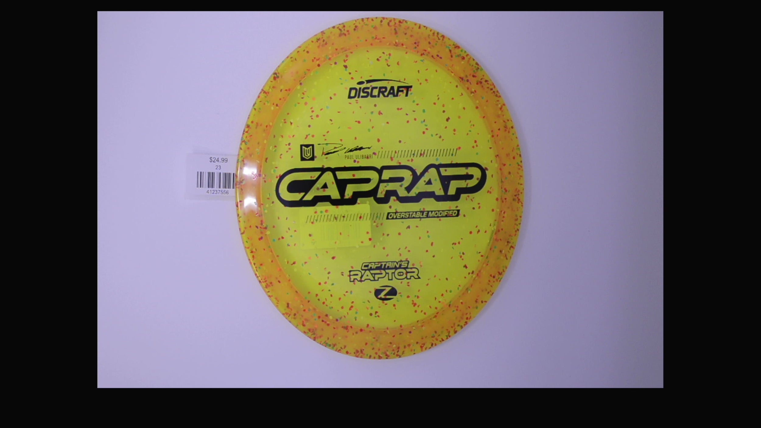 Discraft 2026 Paul Ulibarri Z Confetti Captain's Raptor