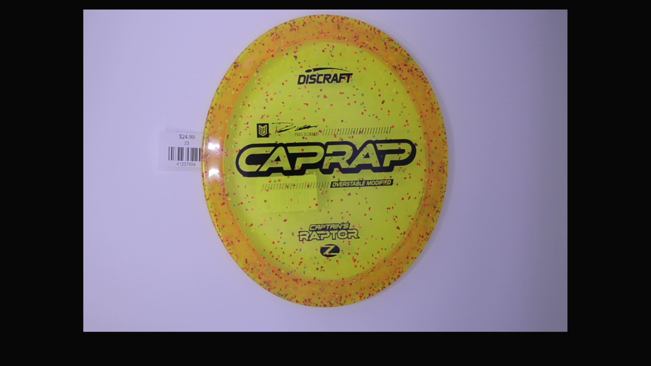 Discraft 2026 Paul Ulibarri Z Confetti Captain's Raptor