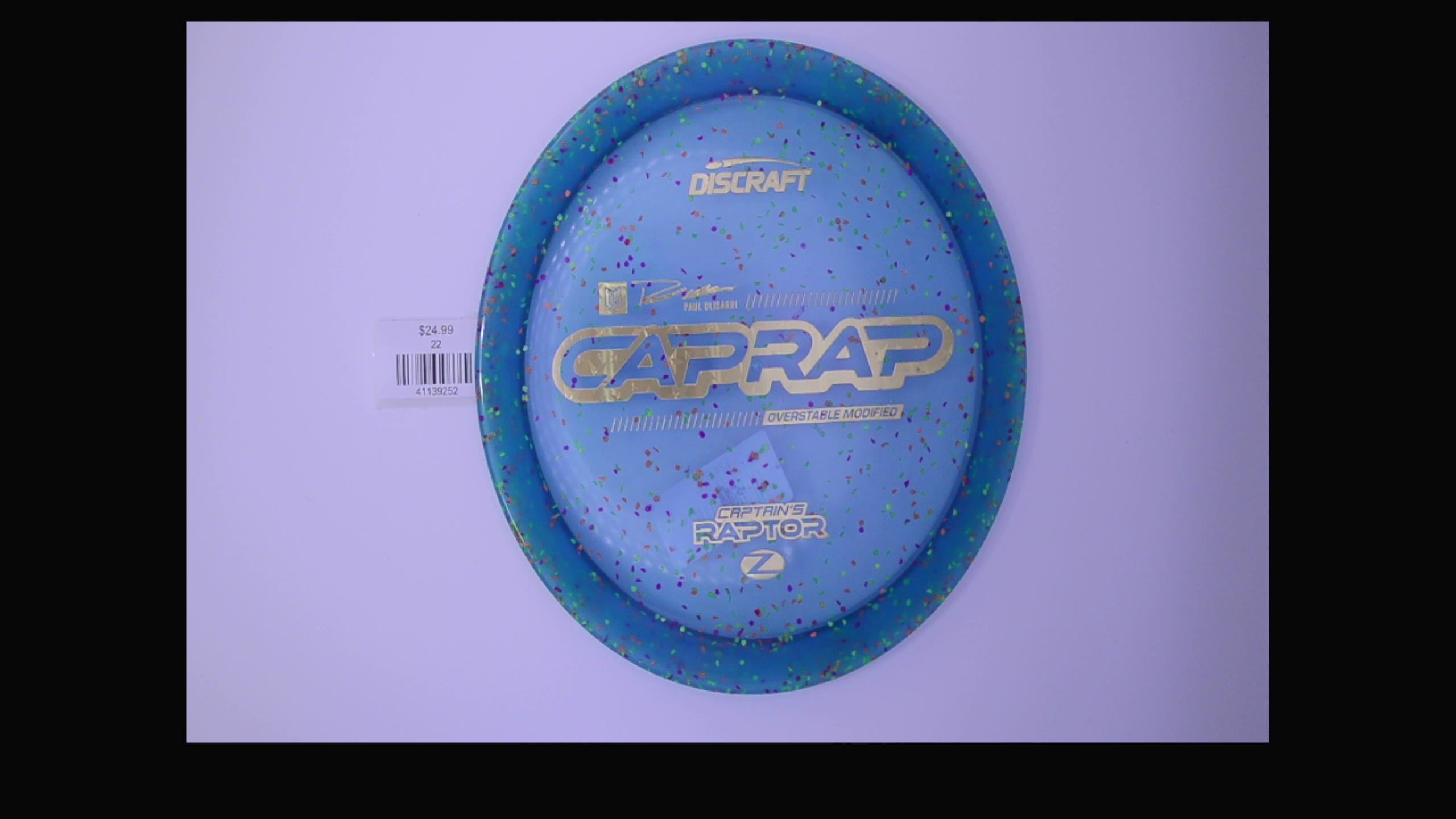 Discraft 2026 Paul Ulibarri Z Confetti Captain's Raptor