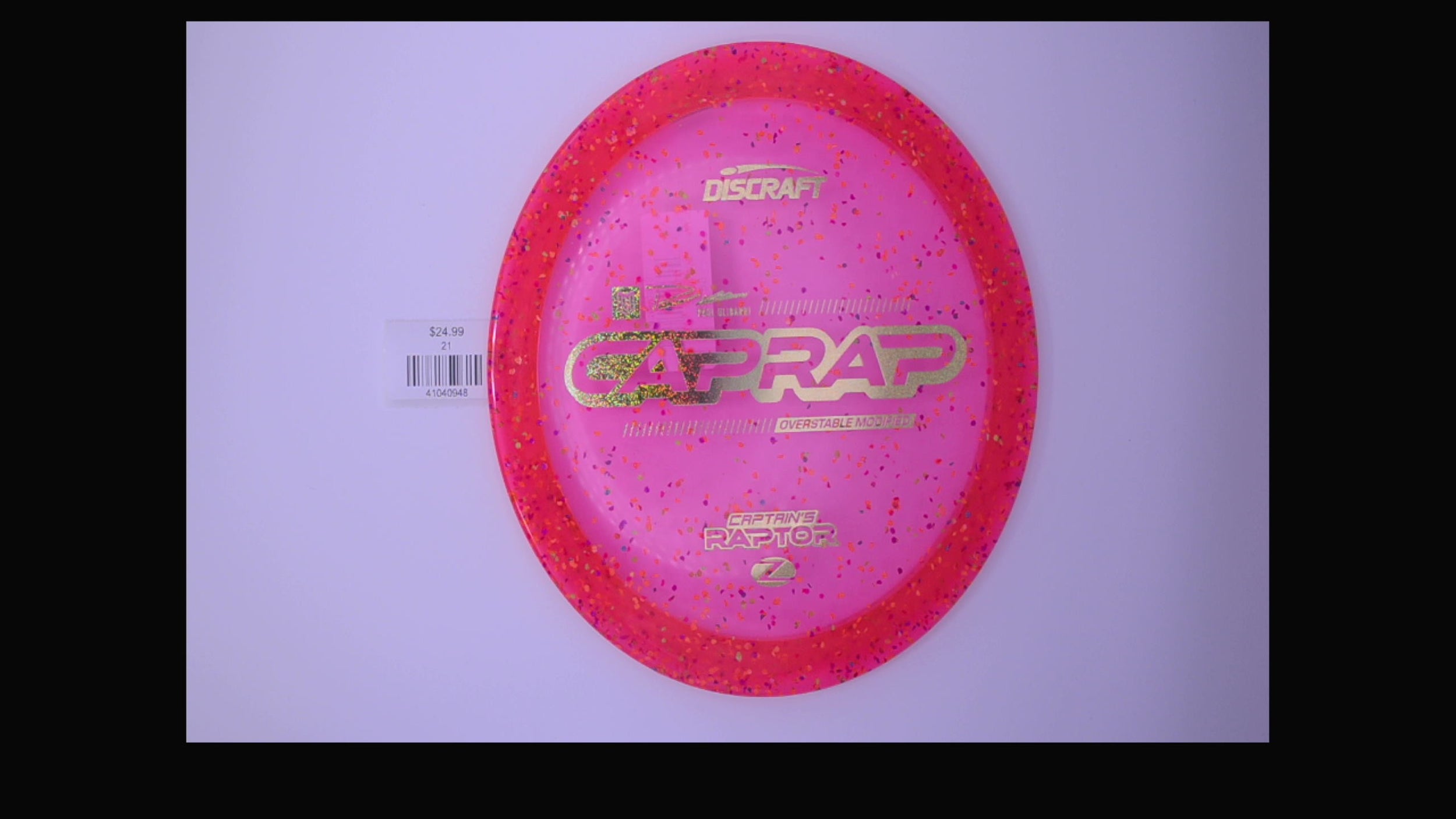 Discraft 2026 Paul Ulibarri Z Confetti Captain's Raptor