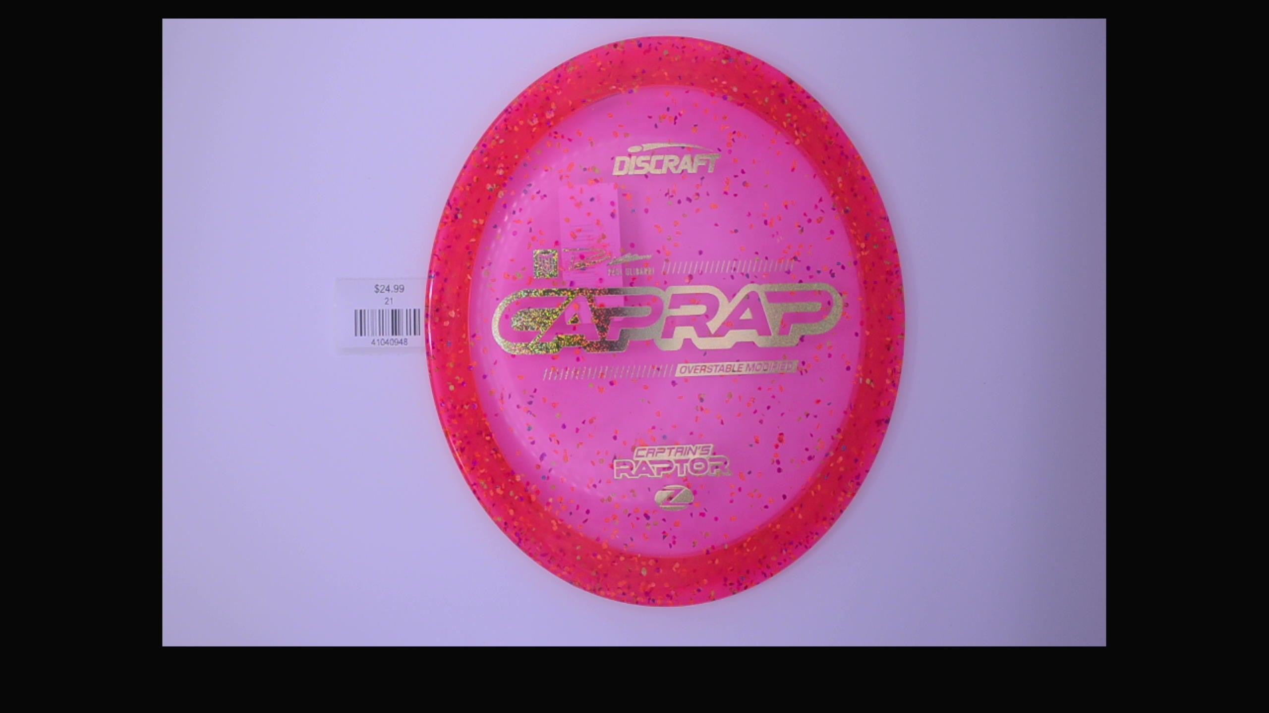 Discraft 2026 Paul Ulibarri Z Confetti Captain's Raptor