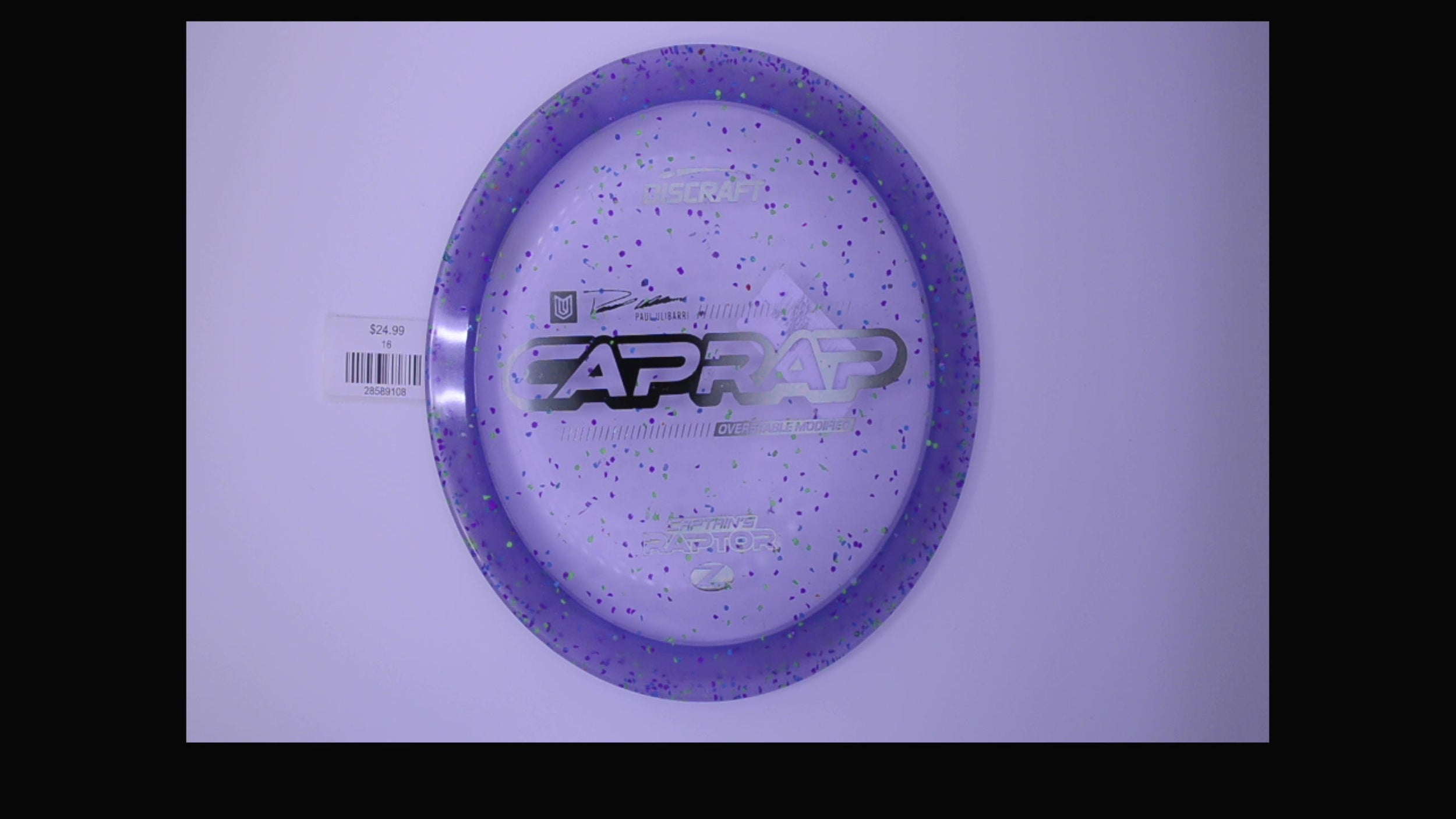 Discraft 2026 Paul Ulibarri Z Confetti Captain's Raptor