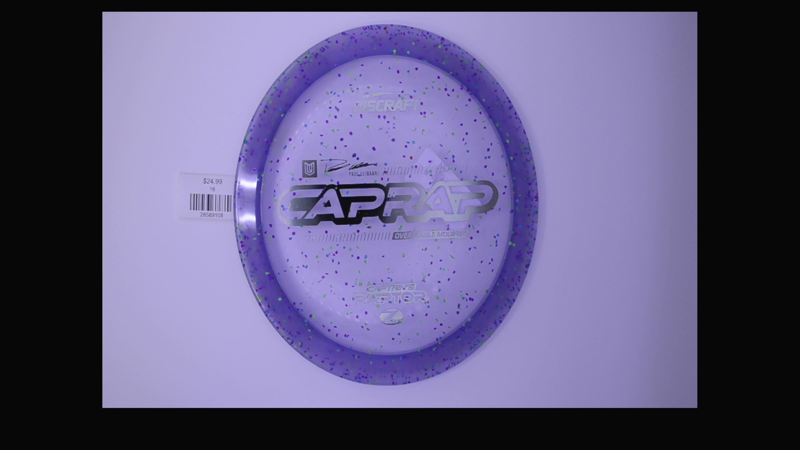 Discraft 2026 Paul Ulibarri Z Confetti Captain's Raptor