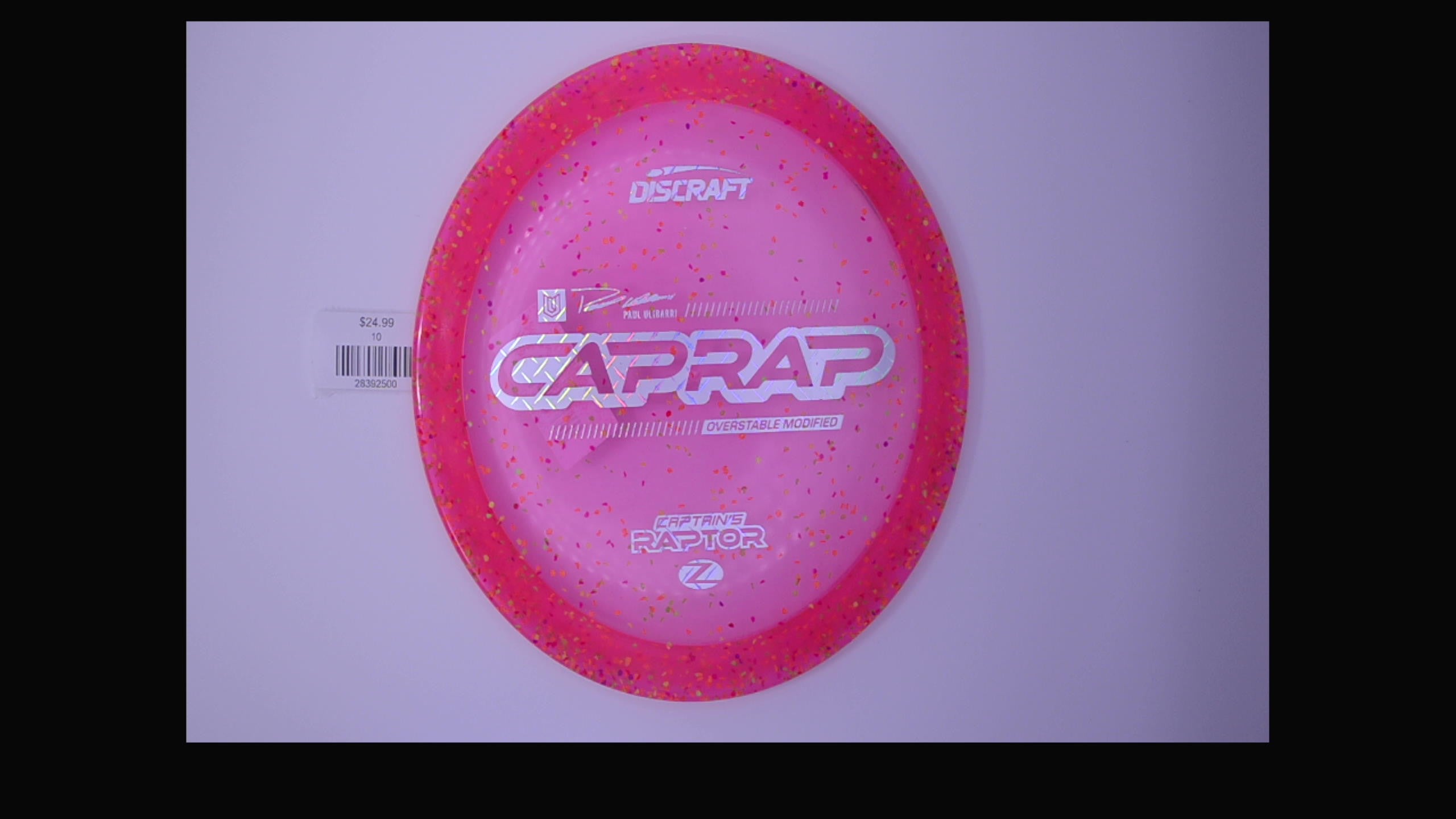 Discraft 2026 Paul Ulibarri Z Confetti Captain's Raptor