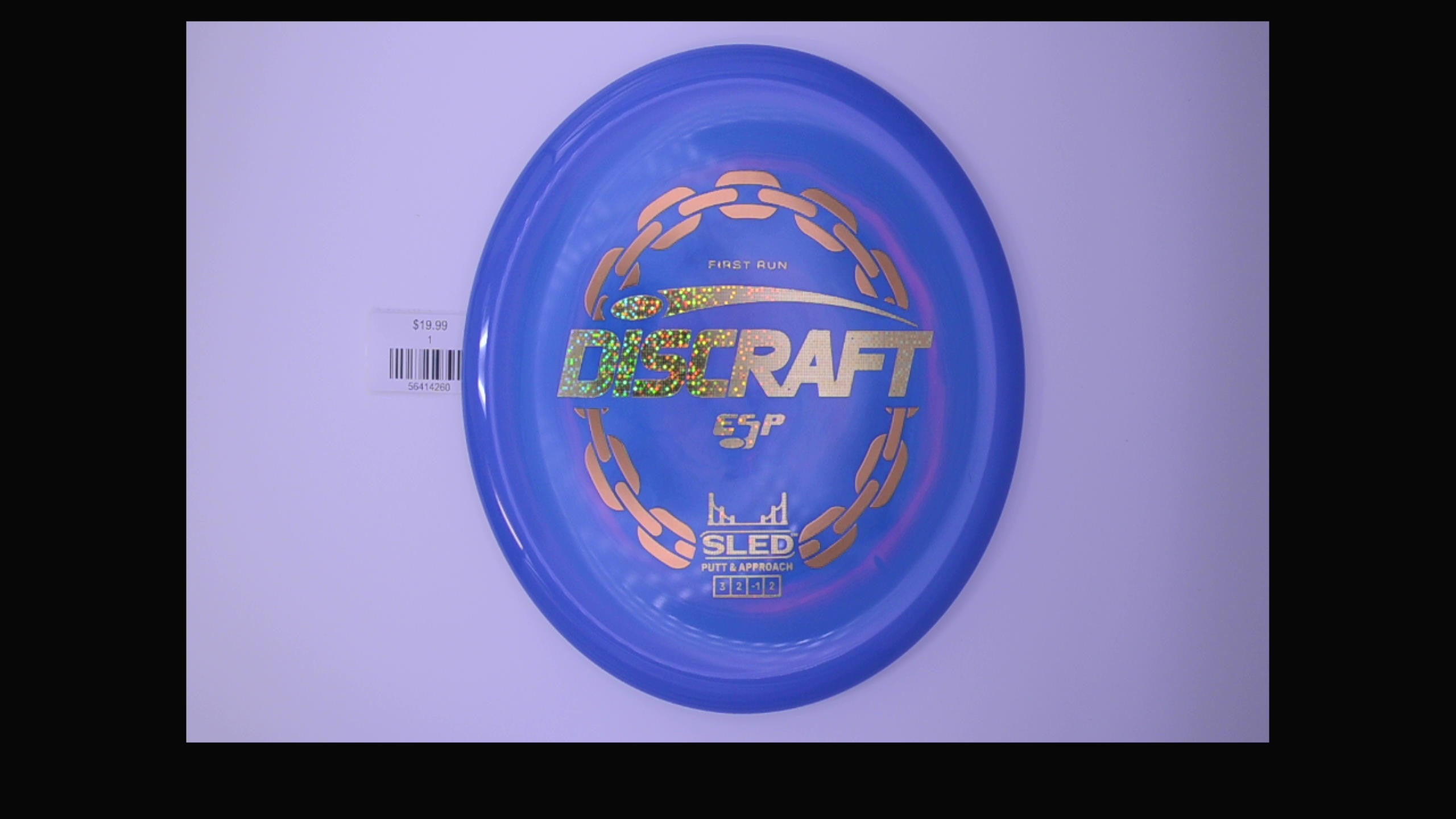 Discraft 1st Run ESP Swirl Sled Putt and Approach Disc