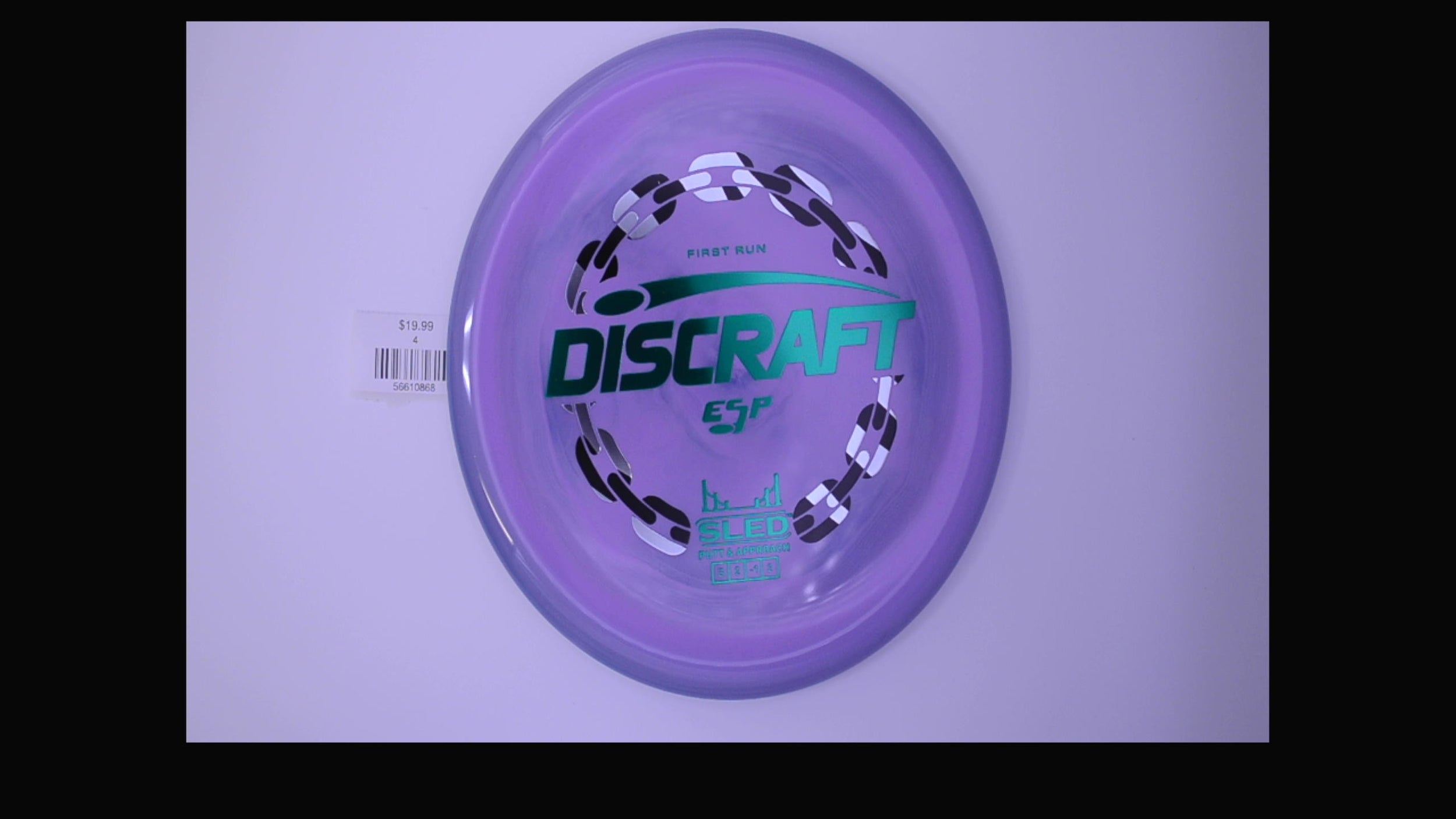 Discraft 1st Run ESP Swirl Sled Putt and Approach Disc