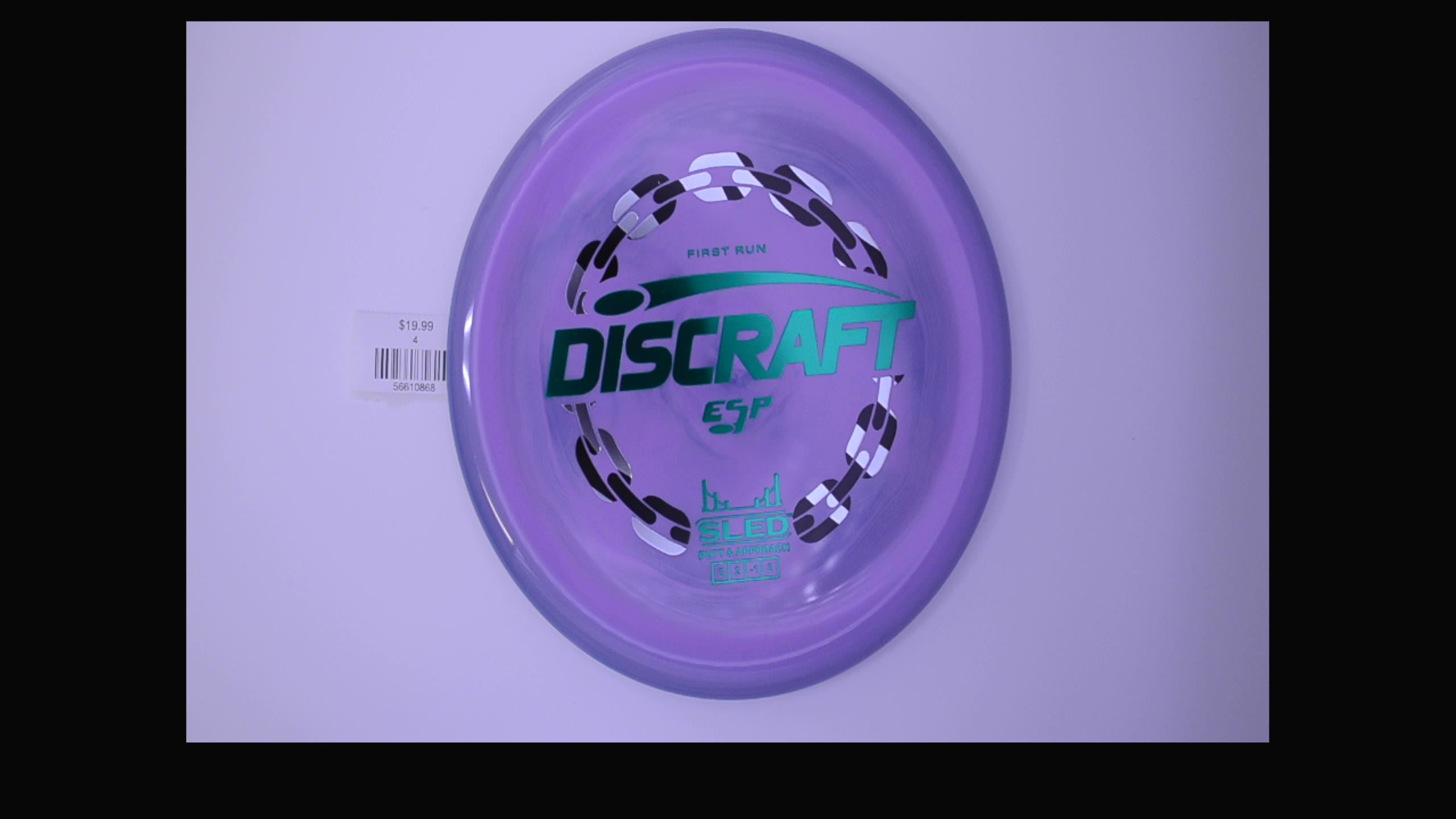 Discraft 1st Run ESP Swirl Sled Putt and Approach Disc