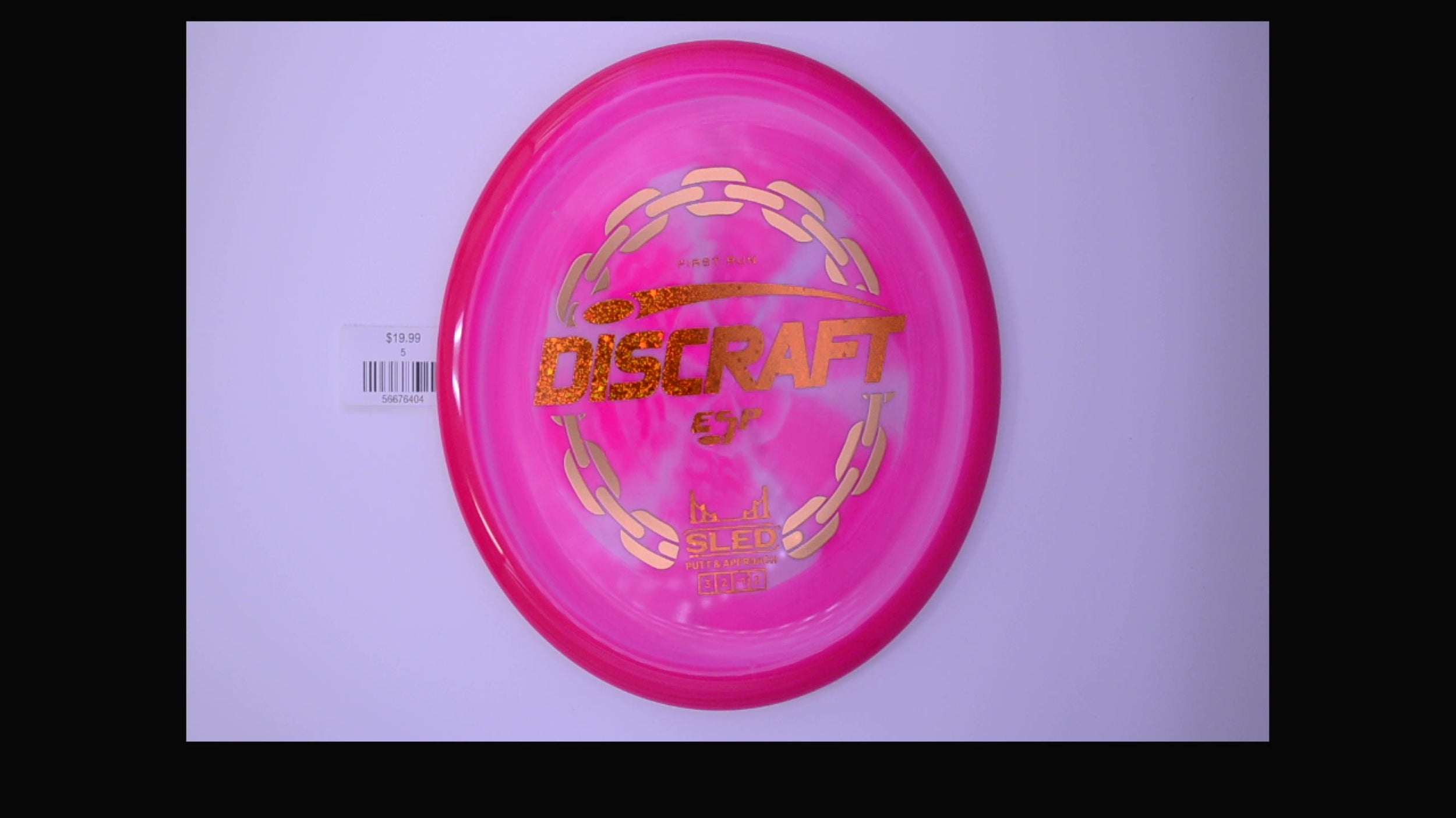 Discraft 1st Run ESP Swirl Sled Putt and Approach Disc