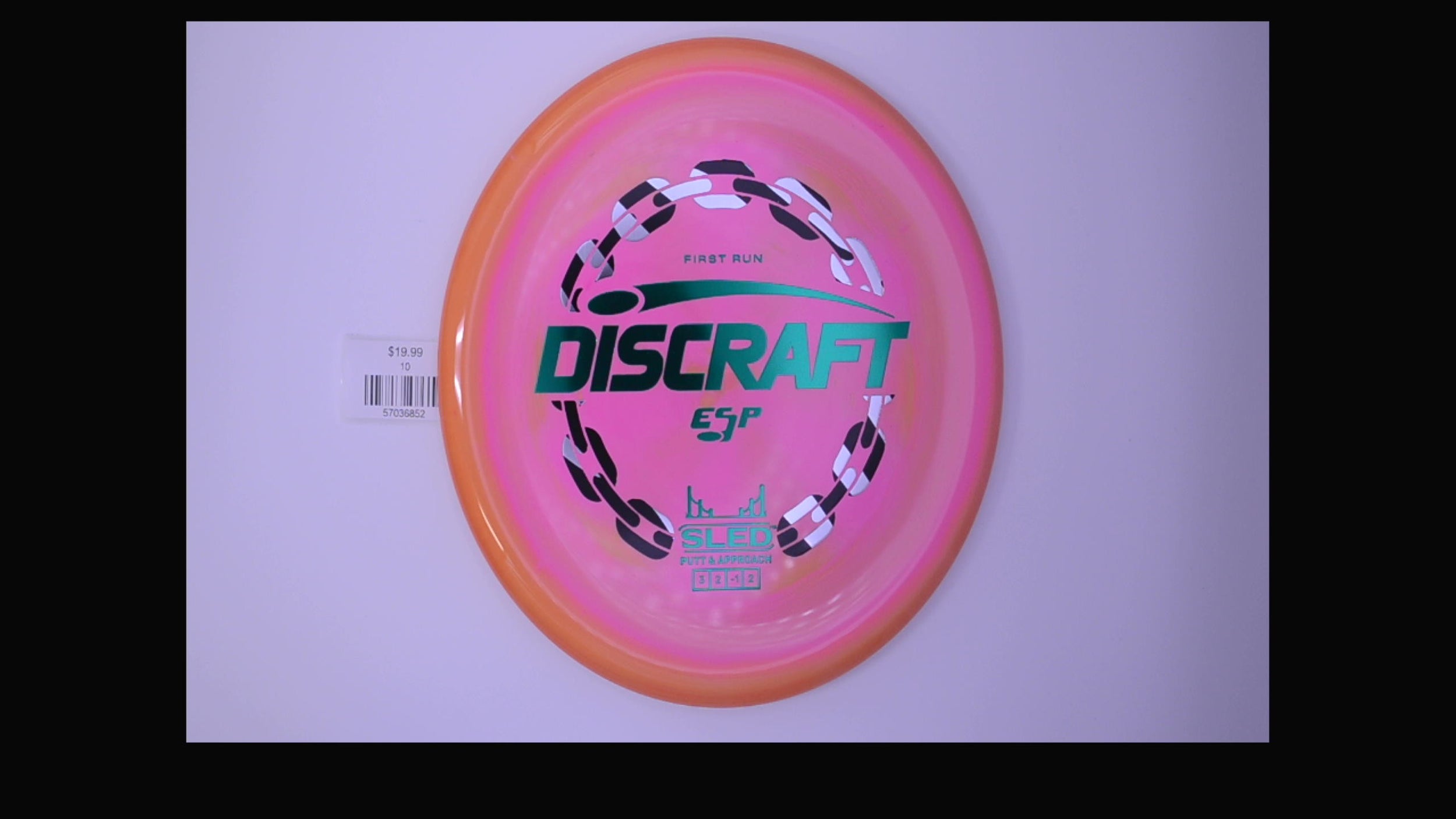 Discraft 1st Run ESP Swirl Sled Putt and Approach Disc