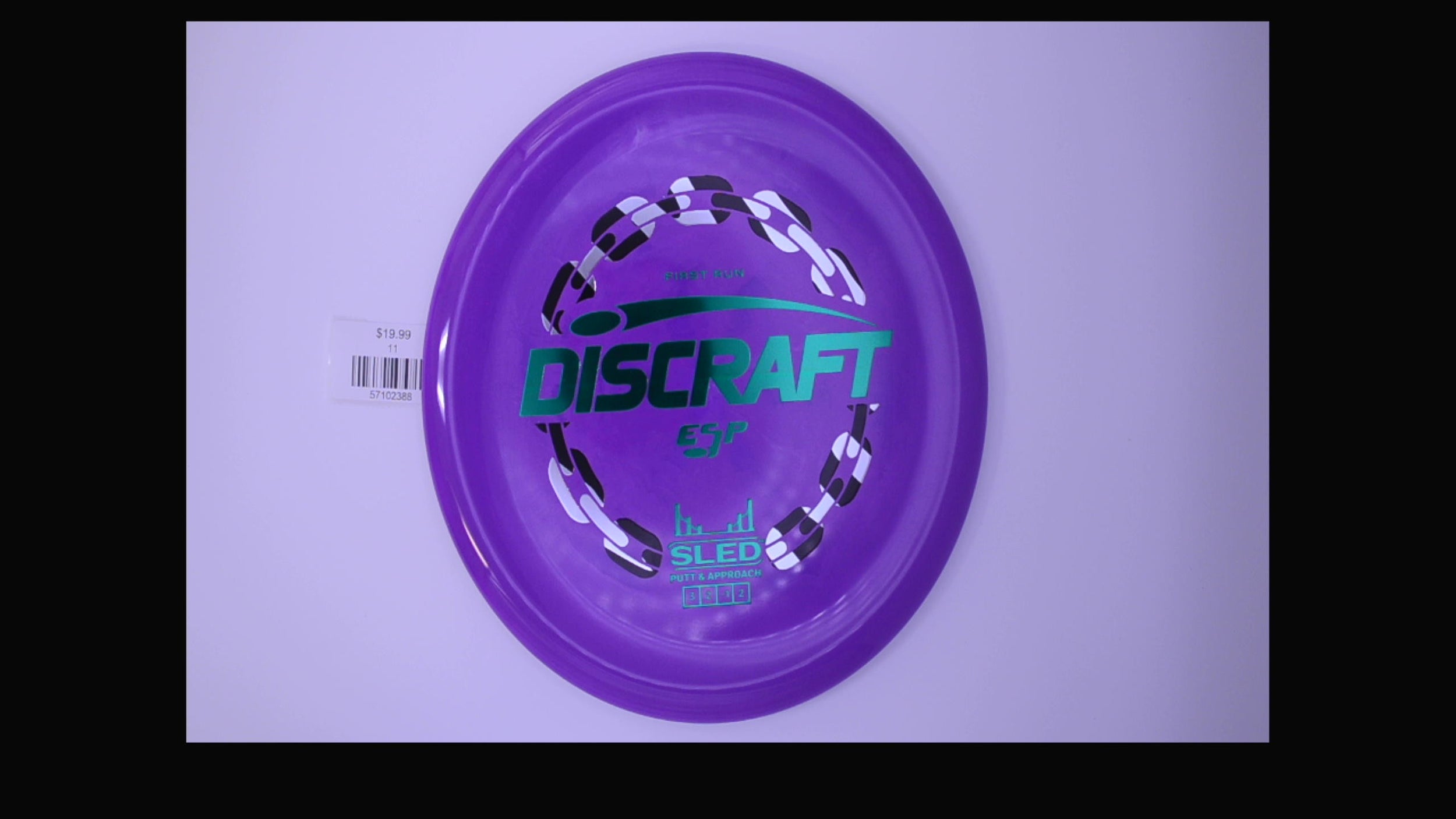 Discraft 1st Run ESP Swirl Sled Putt and Approach Disc