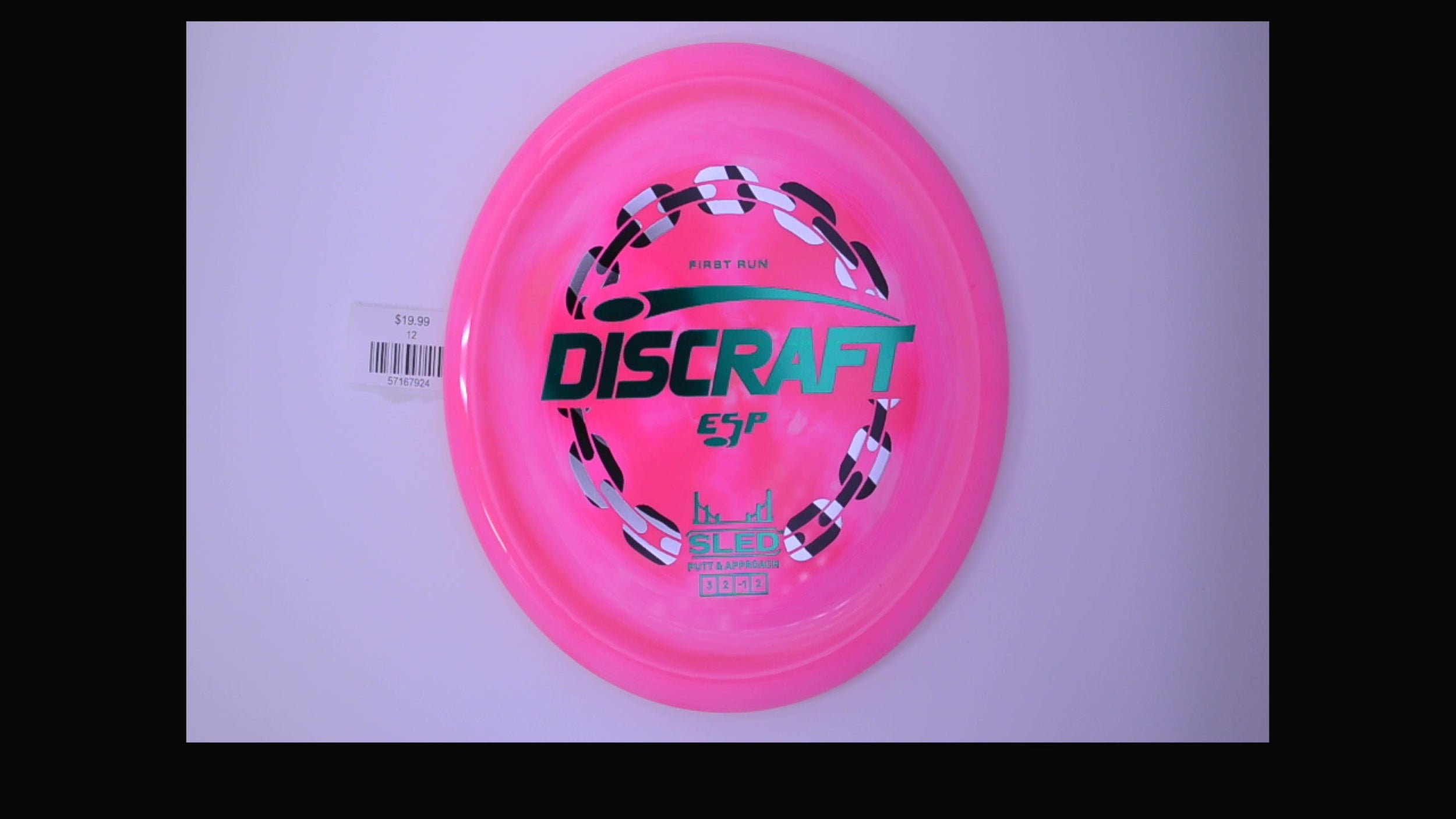 Discraft 1st Run ESP Swirl Sled Putt and Approach Disc