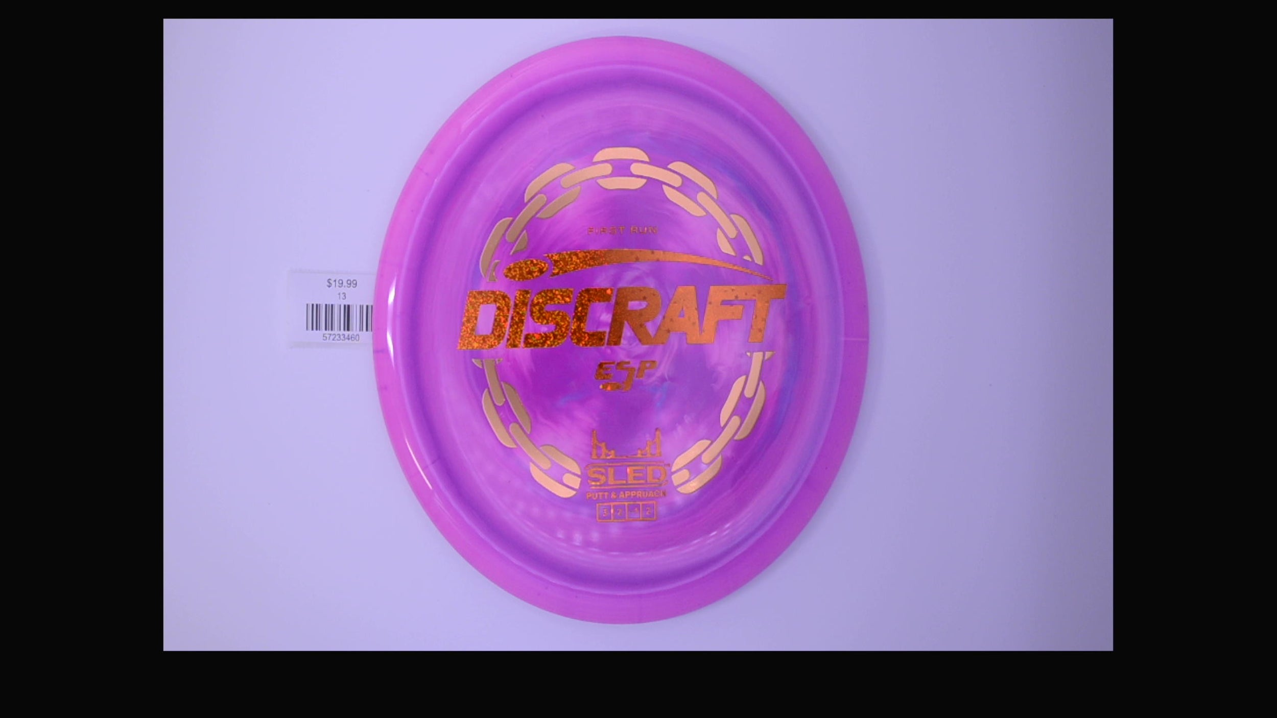 Discraft 1st Run ESP Swirl Sled Putt and Approach Disc
