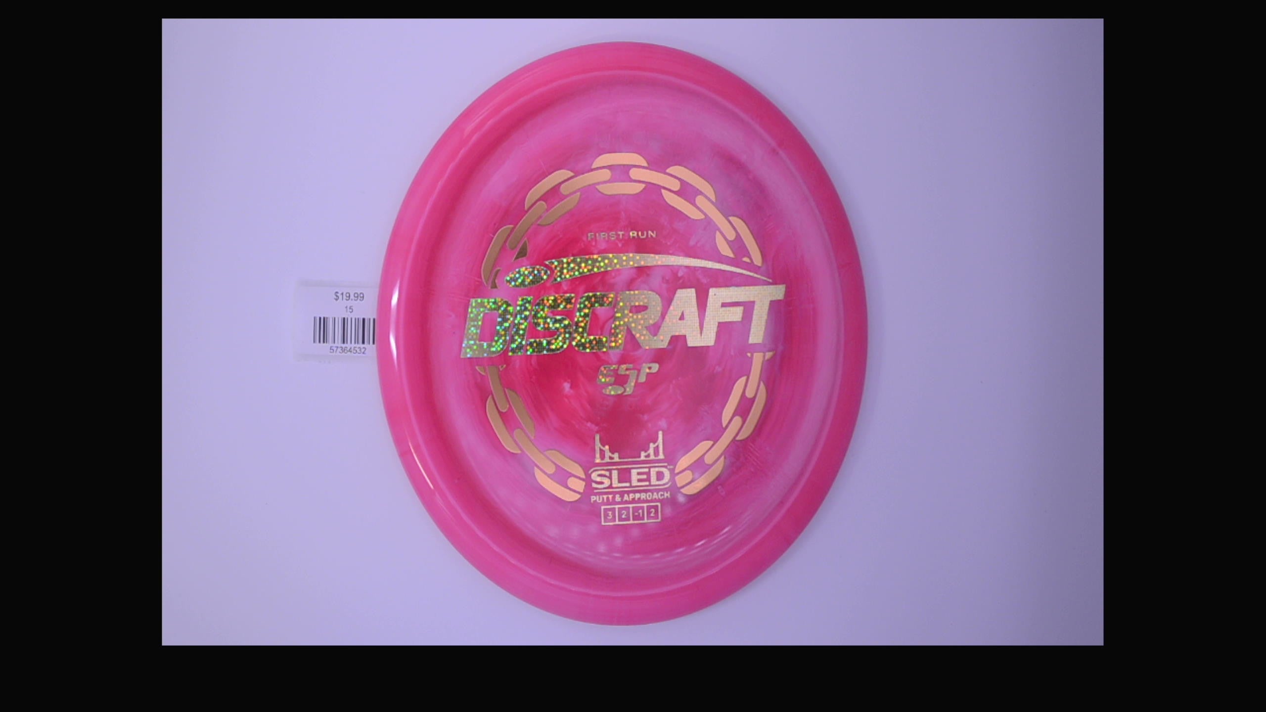 Discraft 1st Run ESP Swirl Sled Putt and Approach Disc