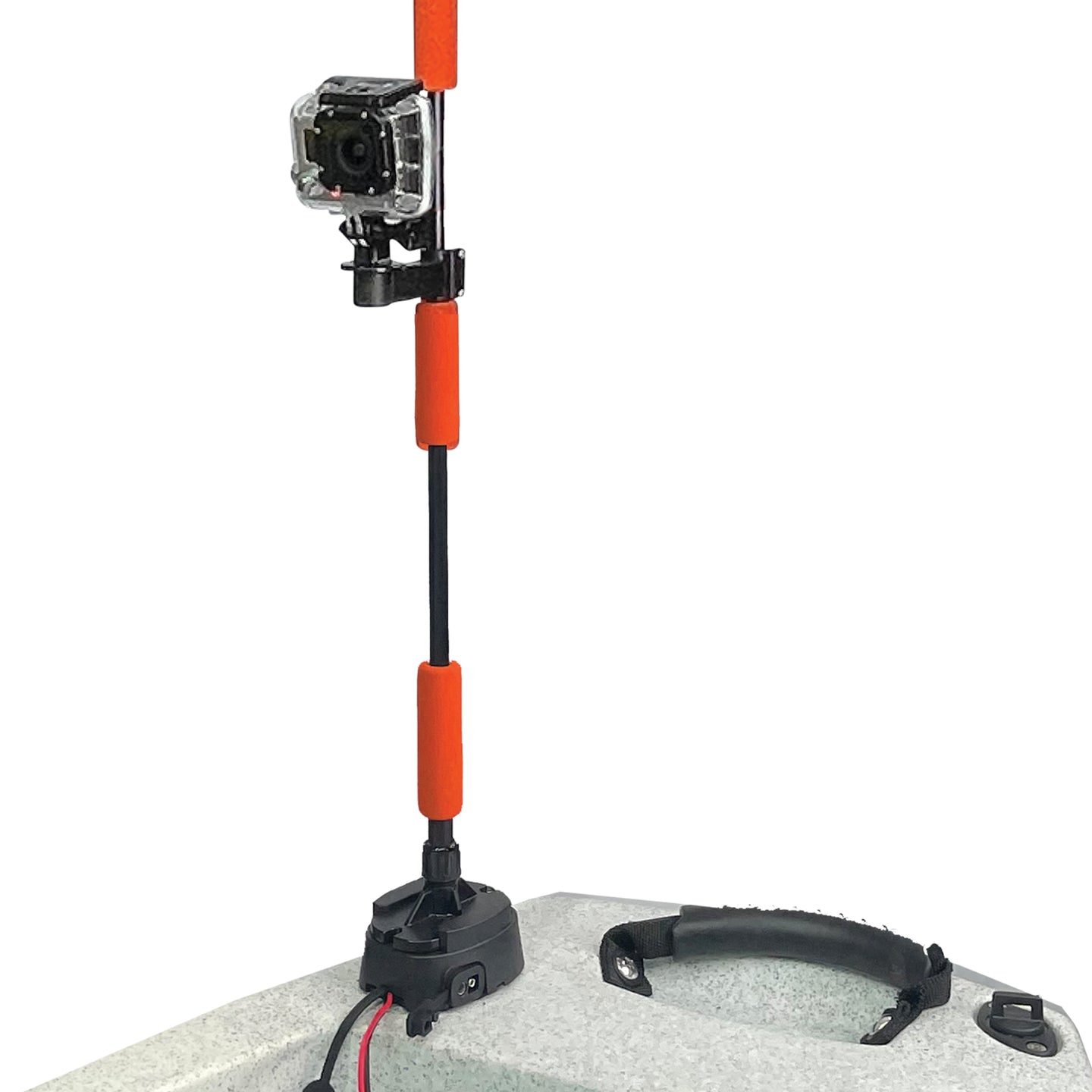 Yak Power Lightning Rod Extendable Powered 360 Degree Safety Light, Flag, and Optional Accessory Mount