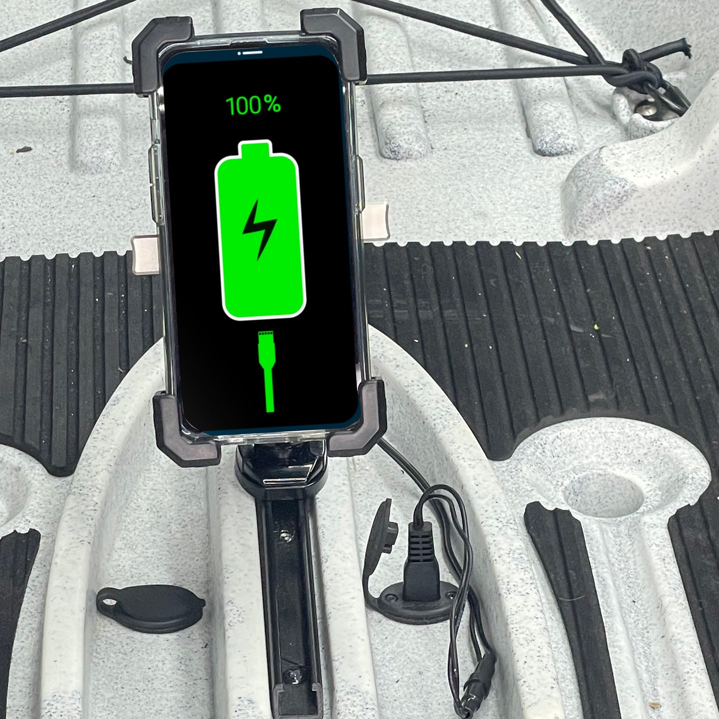 Yak Power 12 Volt Mobile Phone Wireless Fast Charger (15W) | One Hand Operation | 360 Degree Adjustable Gooseneck Action Mount