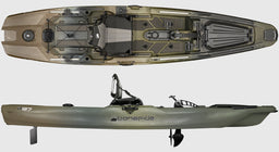 Bonafide P127 Pedal Drive Fishing Kayak Camo