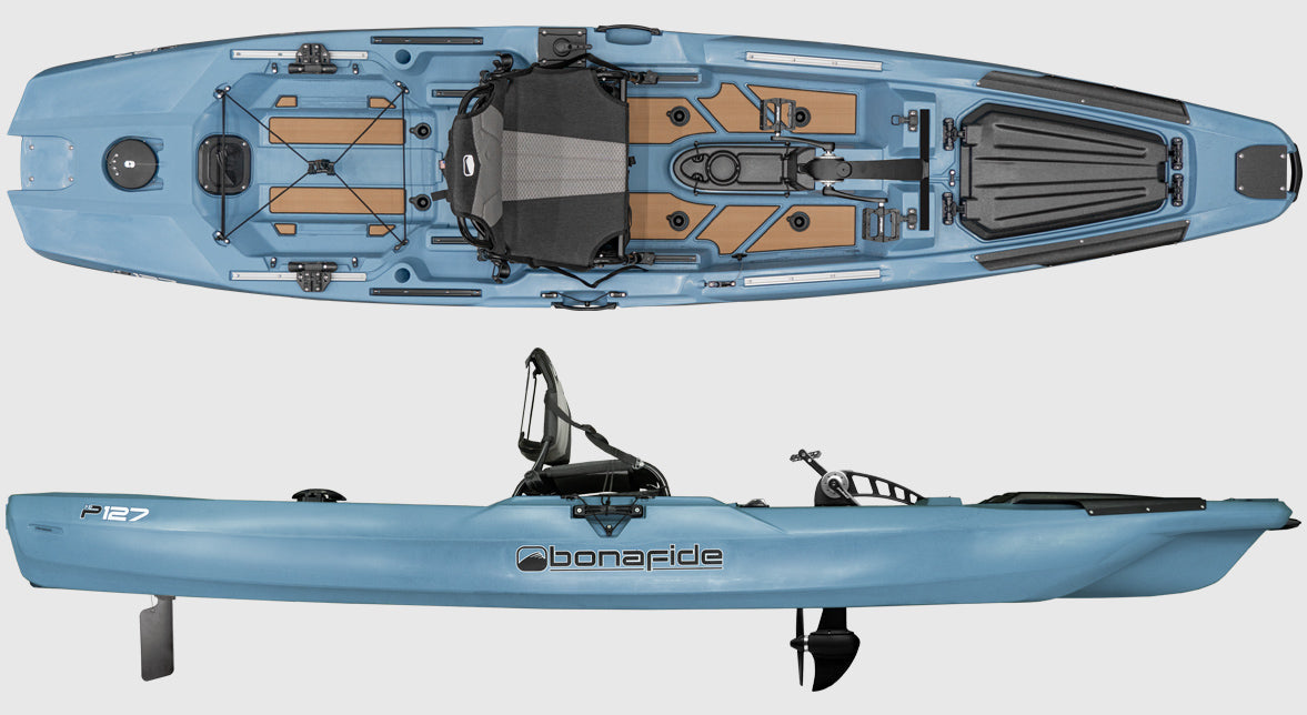 Bonafide P127 Pedal Drive Fishing Kayak Steel