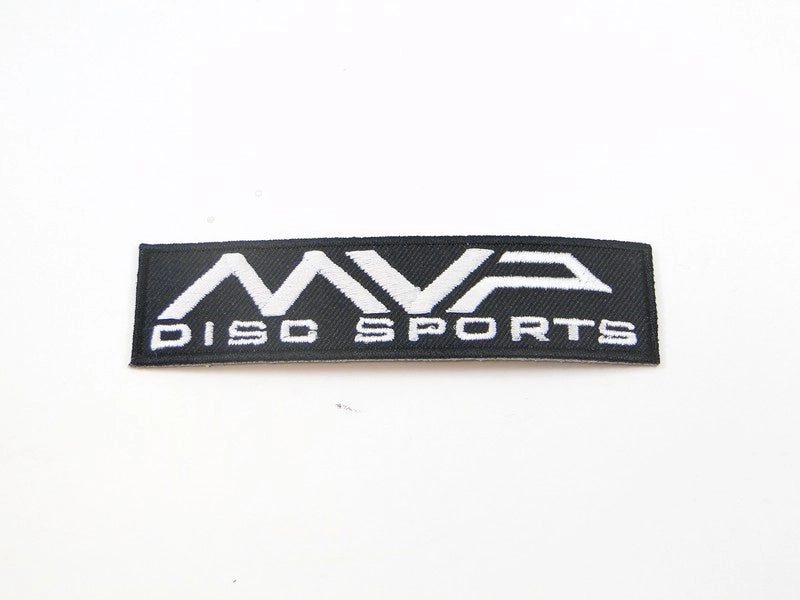 MVP Disc Sport Iron On Logo Patch 4 x 1 inch
