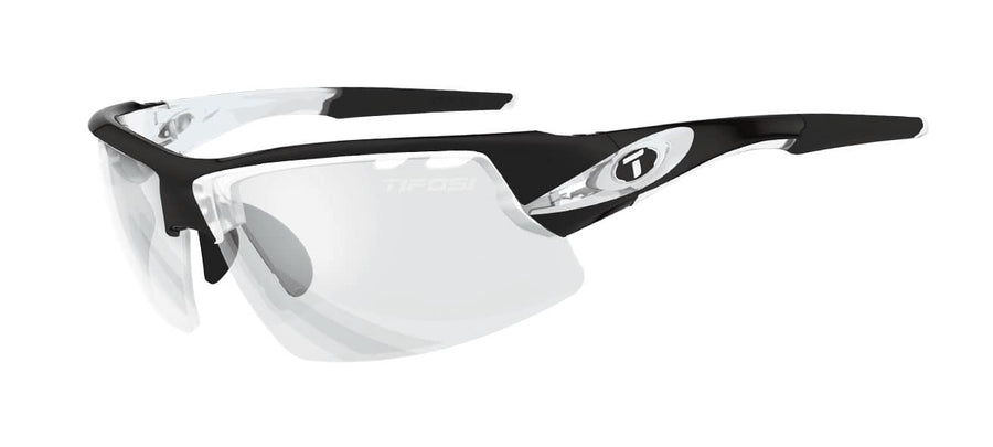 Tifosi Optics Crit Sunglasses Crystal Black Frame With Clear Fototec Lenses