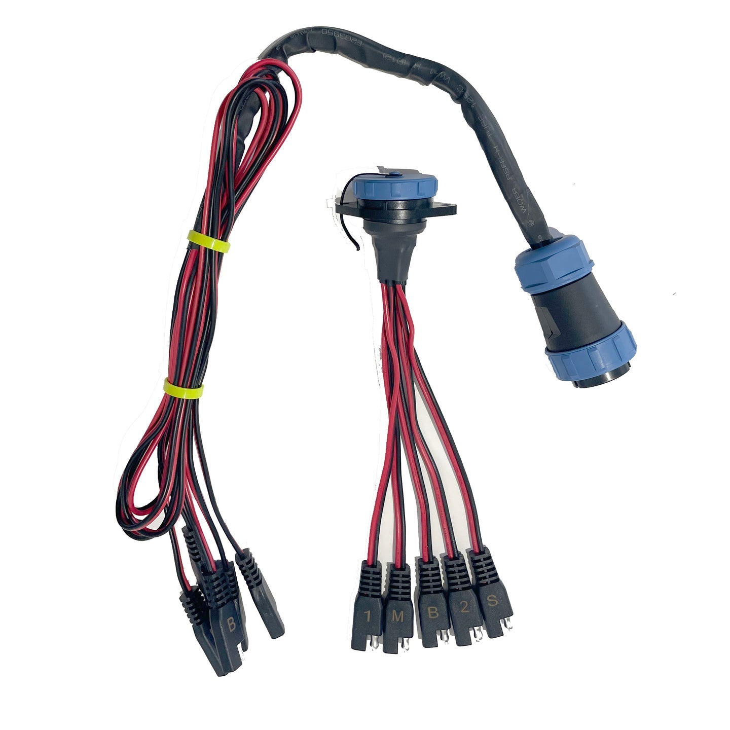 Yak Power 5 Circuit Heavy Duty, Waterproof, Quick Disconnect Kit - Panel Mount and Harness