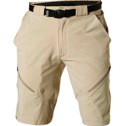 Zoic-Mens-Black-Market-Small-Tan-Bike-Shorts-with-Essential-Liner